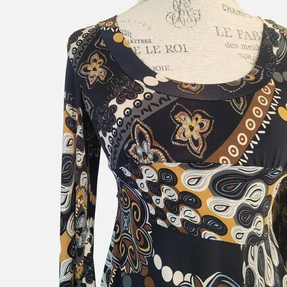 Charlotte Russe Multi-Colored Pattern Midi Dress - S - Picture 4 of 11